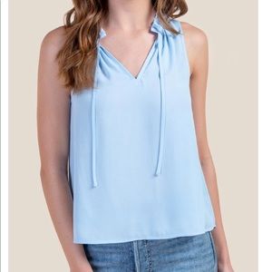 Francescas Powder Blue V-Neck Tank - NWT